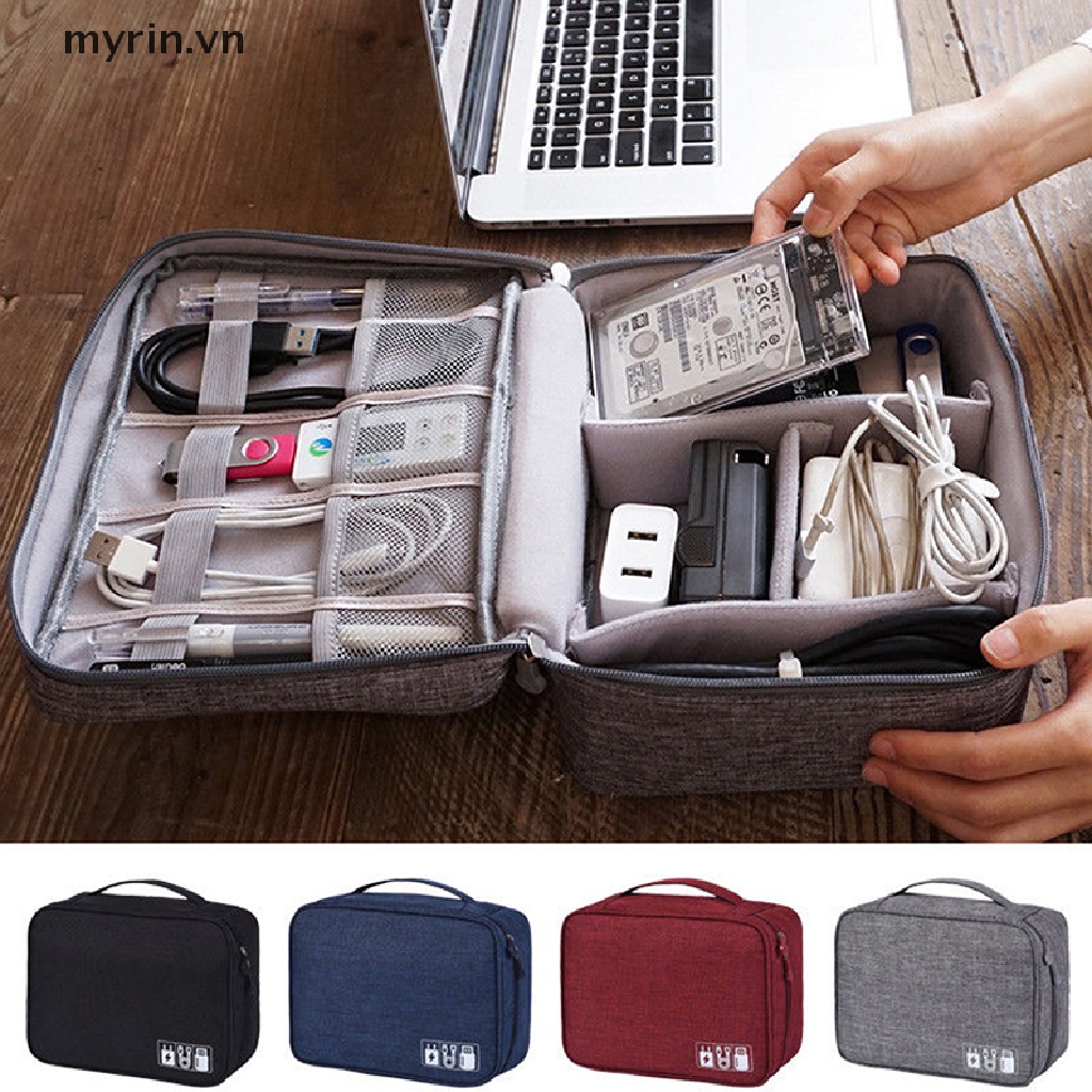 Túi Đựng Phụ Kiện Điện Tử / Ổ Đĩa USB Tiện Dụng Khi Đi Du Lịch