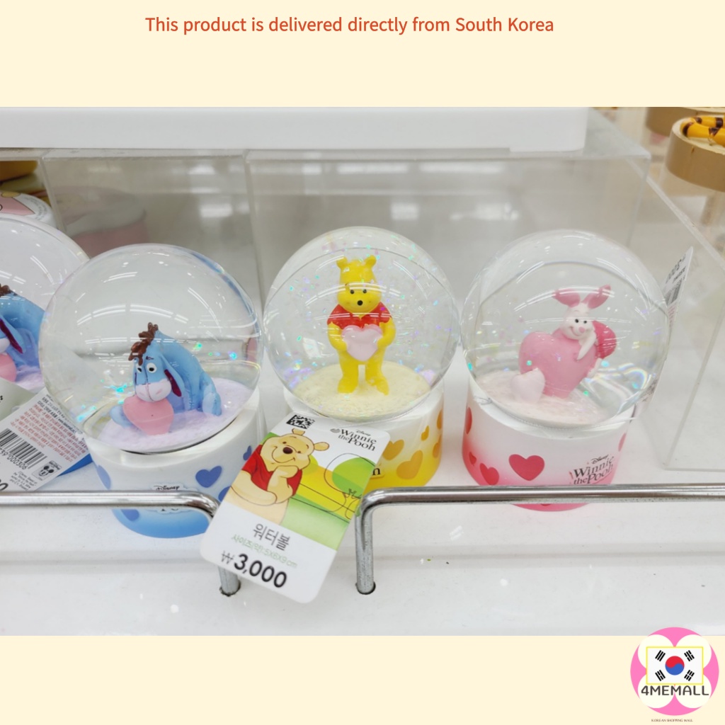 Quả cầu pha lê nhỏ để bàn trang trí hình nhân vật Disney Winnie the Pooh dễ thương làm quà tặng sinh nhật