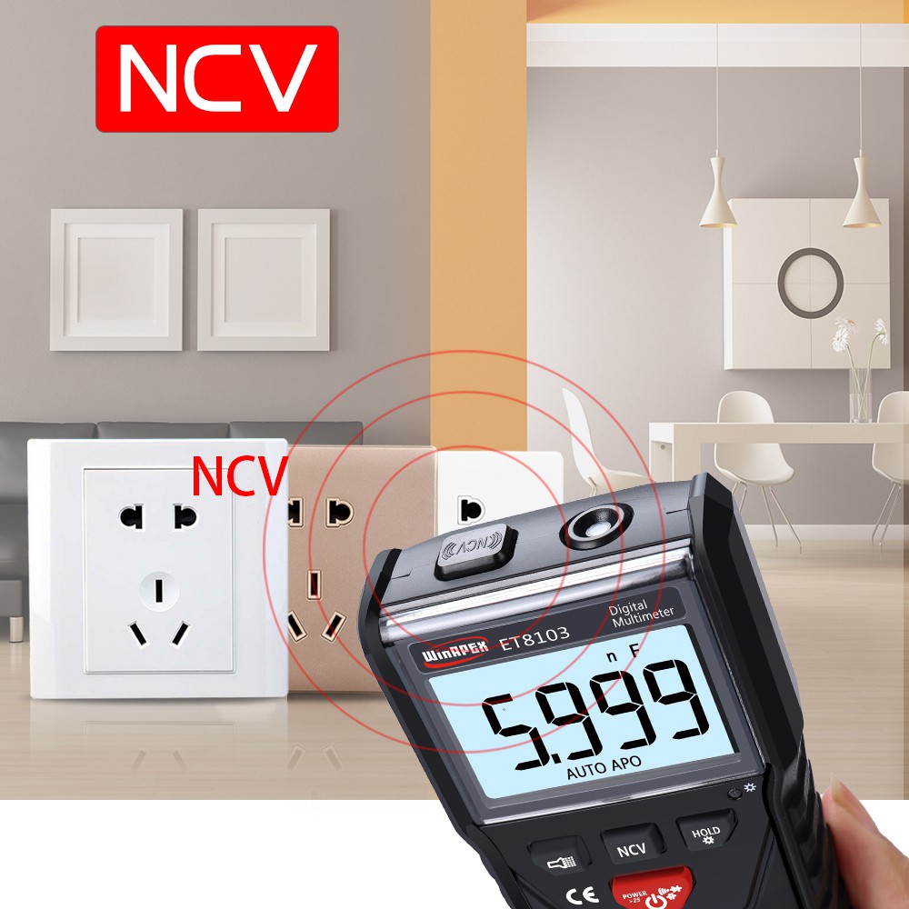 Đồng hồ vạn năng SKY-WinAPEX ET8103 có màn hình LCD có thể đo điện áp hữu dụng