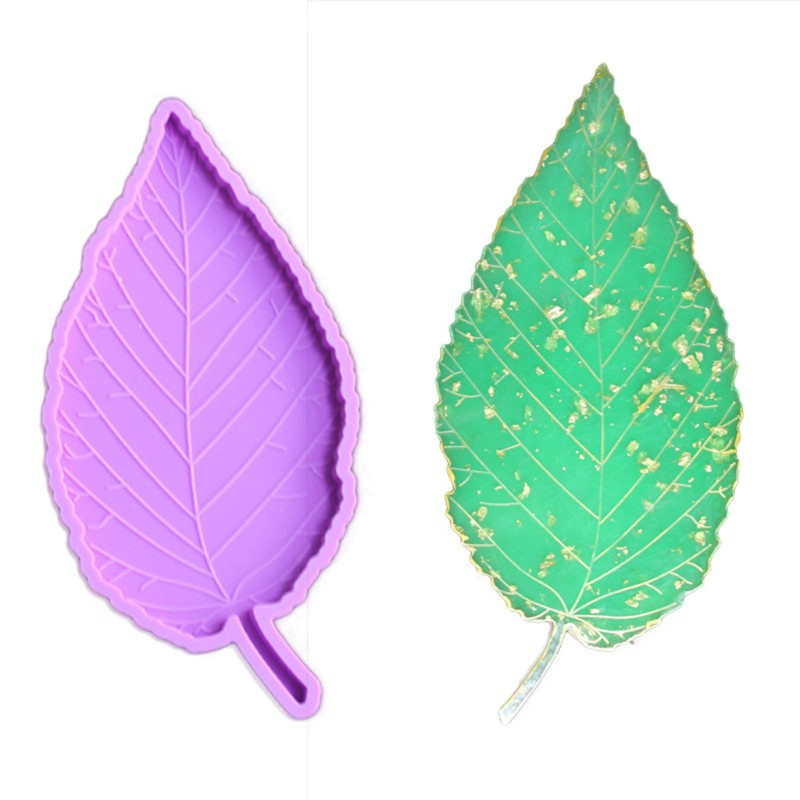 JLOVE Large Leaf Tray Coaster Molds Silicone Leaves Coasters Bowl Mat Resin Casting Molds Maple Leaf Silicone Molds Craft