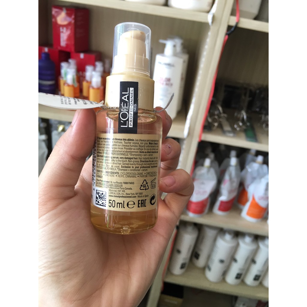 Tinh dầu dưỡng tóc L’oreal Serie Expert Absolut Repair Lipidium Double Serum 50ml