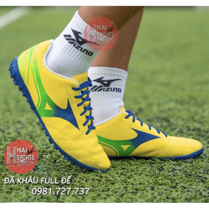 Giày đá bóng sân cỏ nhân tạo Mizuno Mới nhất 2022 -Tặng tất -Khâu đế 100% Giày đá banh sân cỏ nhân tạo