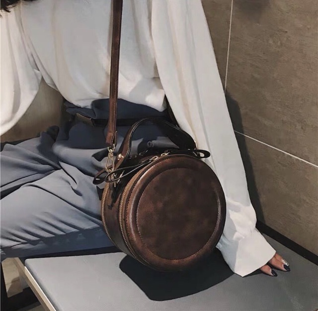 Túi xách retro tròn
