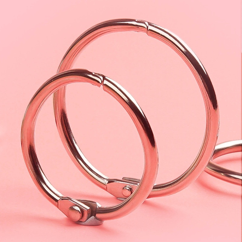 Set 30 / 50 Vòng Nhẫn Kim Loại 19mm Tự Làm Thẻ / Móc Khóa / Sổ Lưu Niệm
