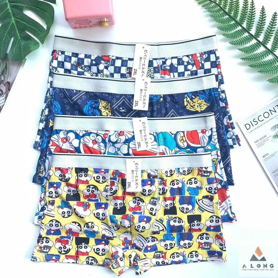 [ HỘP 4 CHIẾC . 5 CHIẾC SỊP HH] boxer nam họa tiết màuNGẪU NHIÊN ,chất kiệu thun lạnh thoáng mát ,co giãn, họa tiết cute