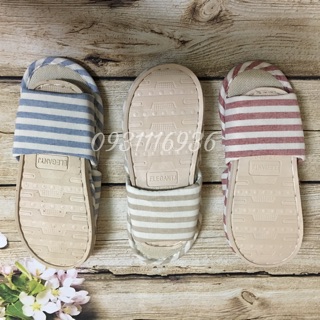 Combo 10 đôi dép kẻ chống trơn trượt, được chọn màu và size