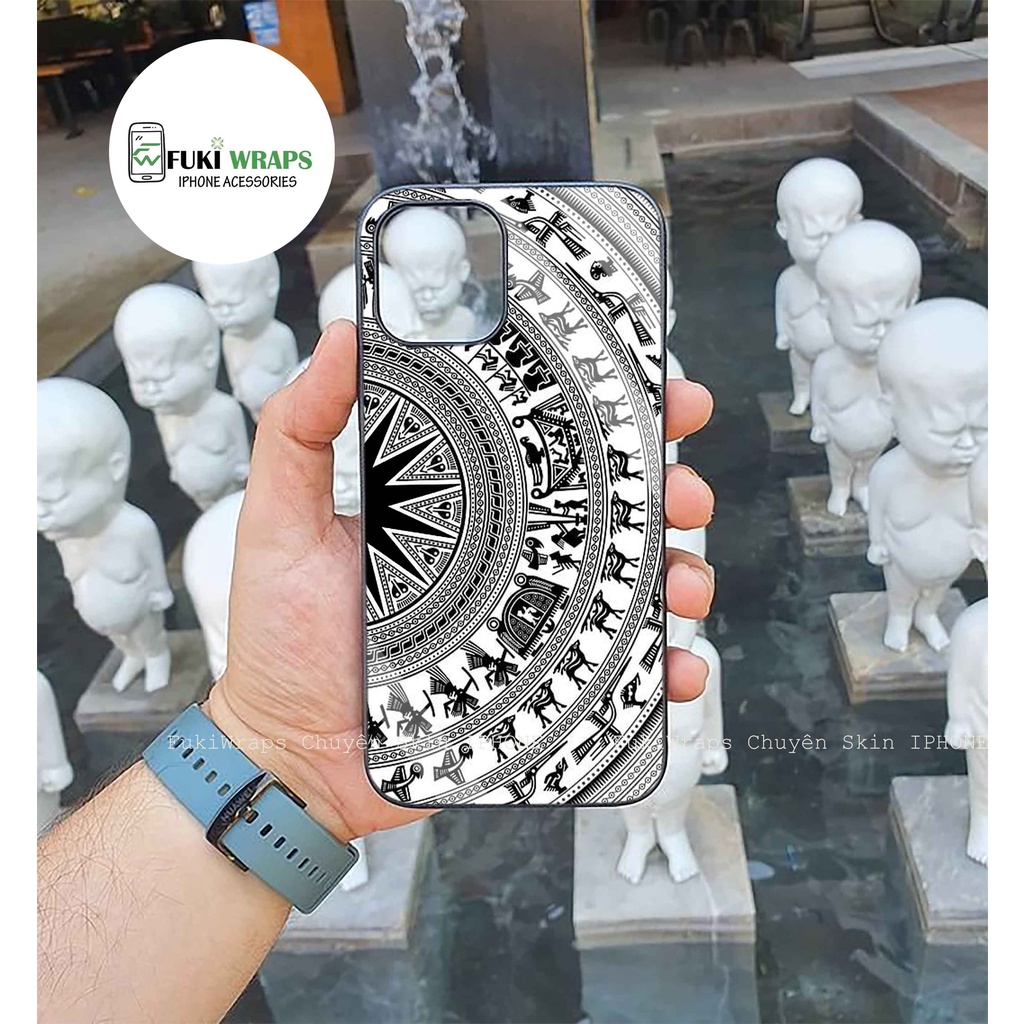 Ốp Lưng Kính Cường Lực / Case Trống Đồng Chống Vỡ Dành Cho 13ProMax 12ProMax 11ProMax X XSMAX Fukishop