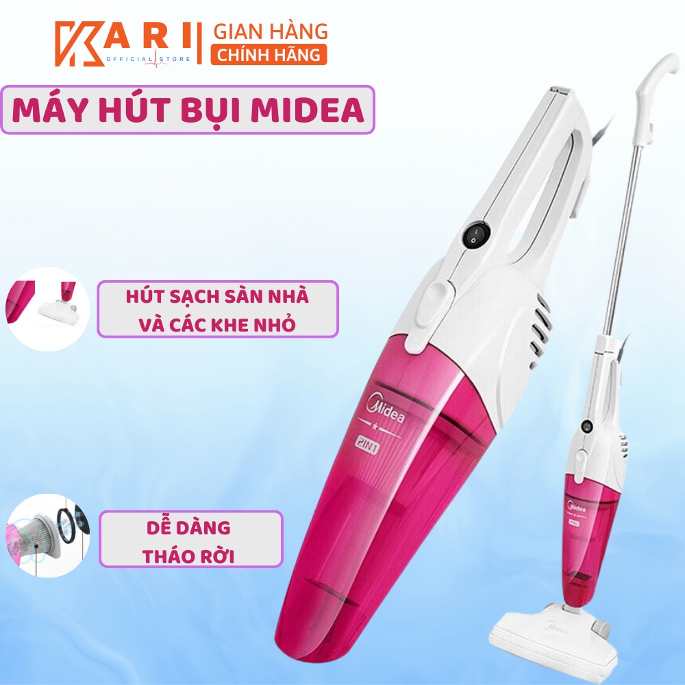 Máy Hút Bụi Gia Đình MIDEA Lực Hút 12000PA, Công Suất 400W, Nhỏ Gọn Tiện Lợi, Hút Sạch Mọi Ngóc Ngách