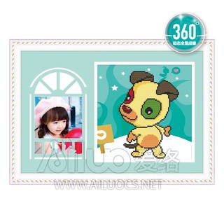Tranh đính đá 12 con giáp không lồng hình