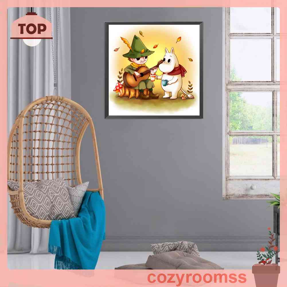 Tranh Đính Đá Kim Cương Toàn Bộ 5D DIY Hình Vẽ Tranh Vẽ Đá Tròn