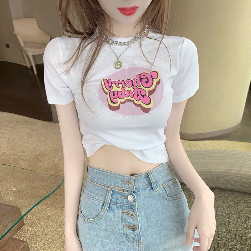 Áo thun croptop Cherry Baby | BigBuy360 - bigbuy360.vn