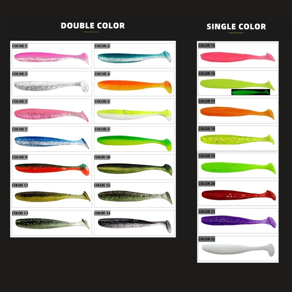 Set 5 / 1 Mồi Câu Cá Giả Mềm 55mm 70mm