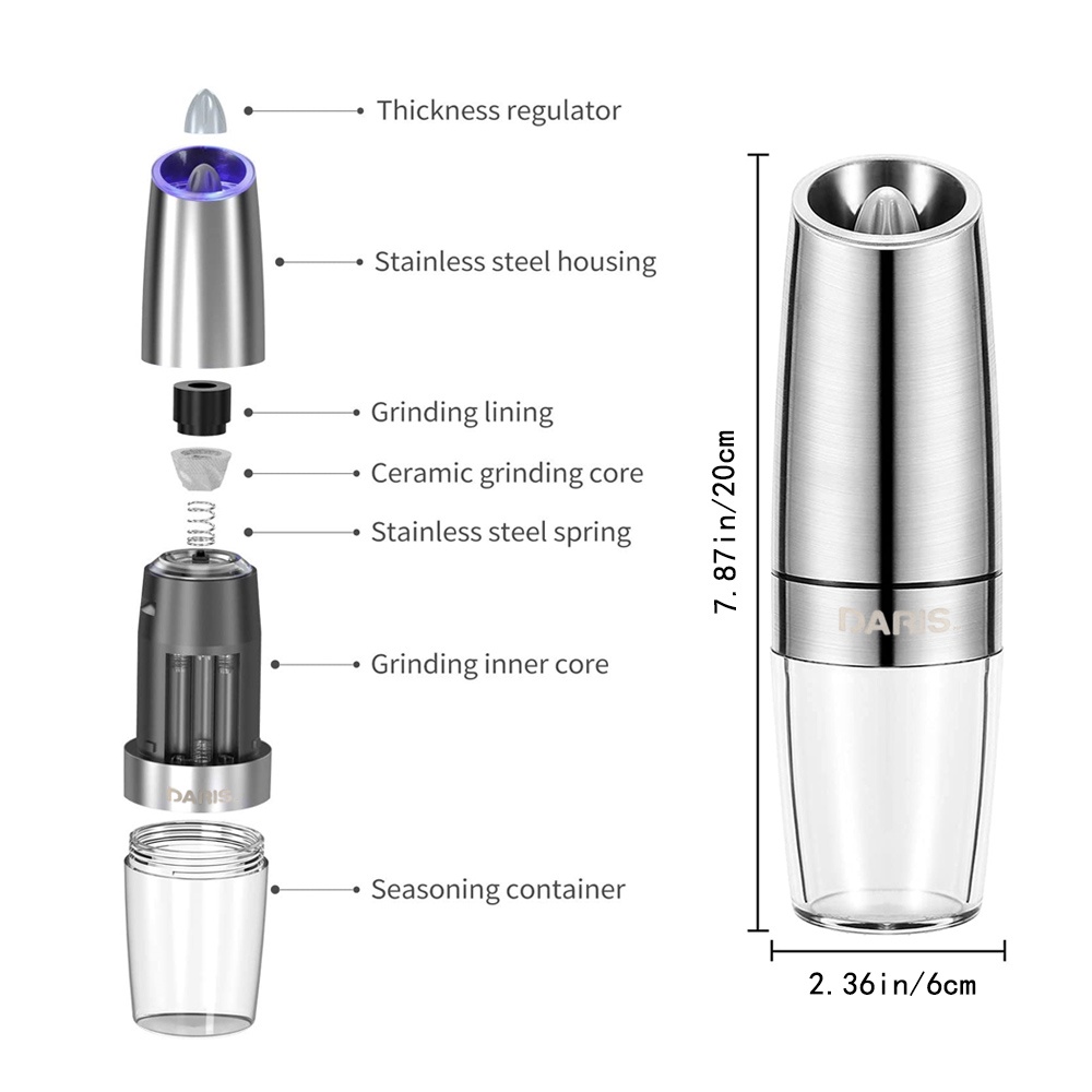 Máy Xay Tiêu/Muối Tự Động Tiện Lợi Cho Nhà Bếp