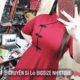 Đầm nút tàu bigsize 55kg-90kg