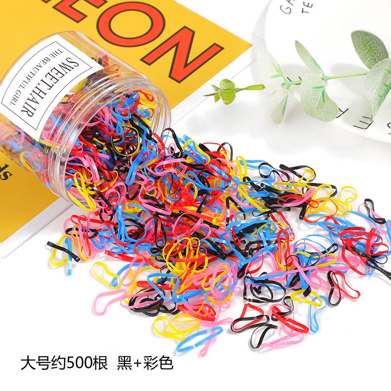 Dây Buộc Tóc Cao Su Co Giãn Phong Cách Hàn Quốc Dùng Một Lần Cho Nữ
