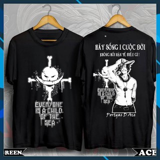 Free ship đơn 99k Áo thun one piece ACE ảnh thật