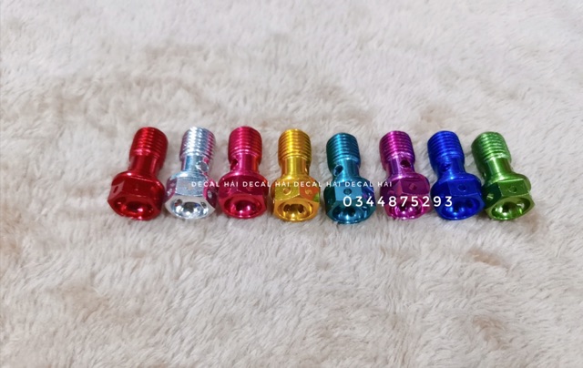 Ốc xỏ dây dầu nhôm màu