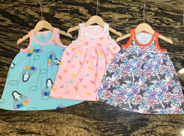Váy cotton xuất sát nách xinh yêu, mát mẻ cho bé gái - VC