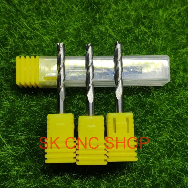 Mũi phay CNC 3 me - cắt tinh - Formex PVC GỖ - SK CNC SHOP