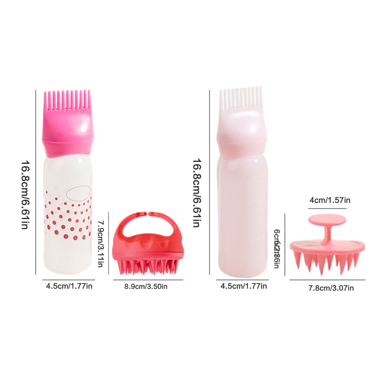 Bình Silicone Đựng Dung Dịch Nhuộm Tóc Có Thang Đo Tiện Dụng