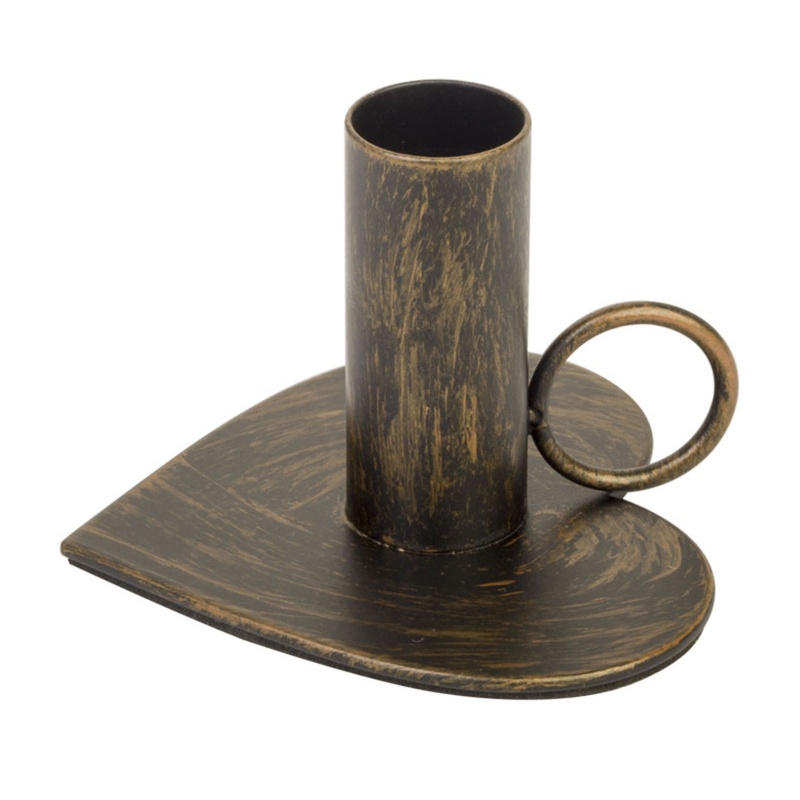 Giá Đỡ Đèn Cầy Bằng Sắt Hình Trái Tim Độc Đáo Trang Trí Nhà Cửa / Tiệc Cưới