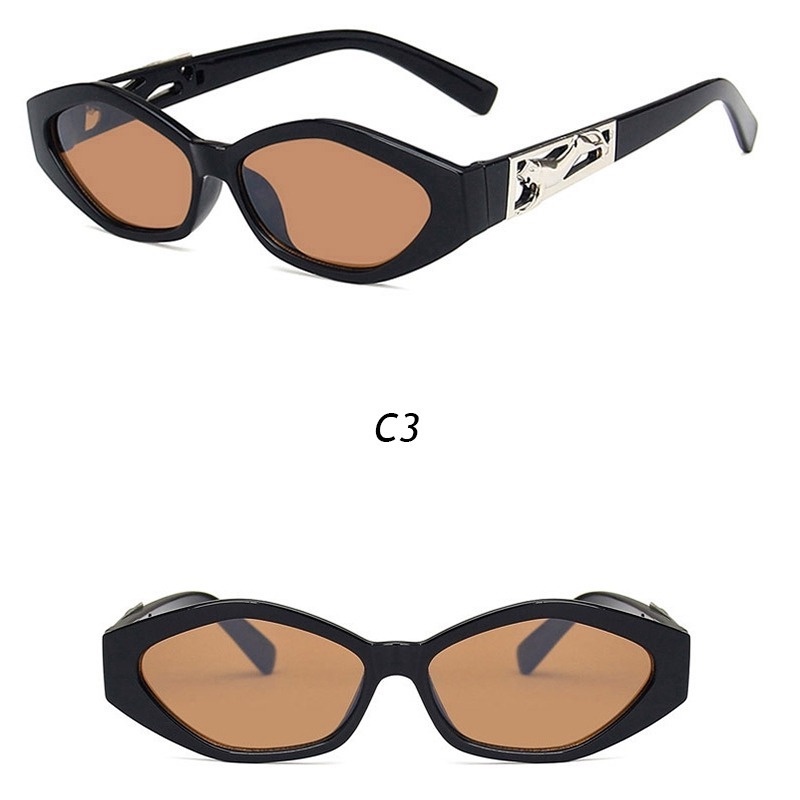 Kính râm gọng hình trái xoan chống tia UV phong cách retro cho nam + nữ