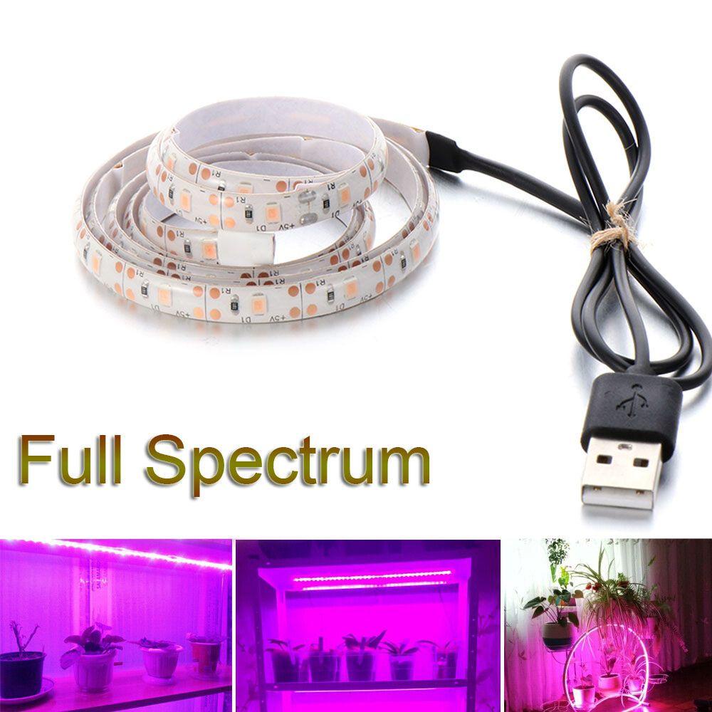 Đèn LED Tăng Trưởng Cho Cây Trồng Trong Nhà Chống Nước DC5V 0.5m 1m 1.5m 2m 3m 2835