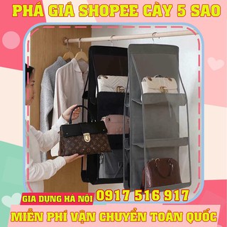 Túi treo giỏ xách chống bụi 6 ô đa năng