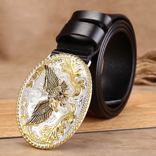 Dây Nịt Thắt Lưng Đầu Đại Bàng Dập Vân Cao Cấp