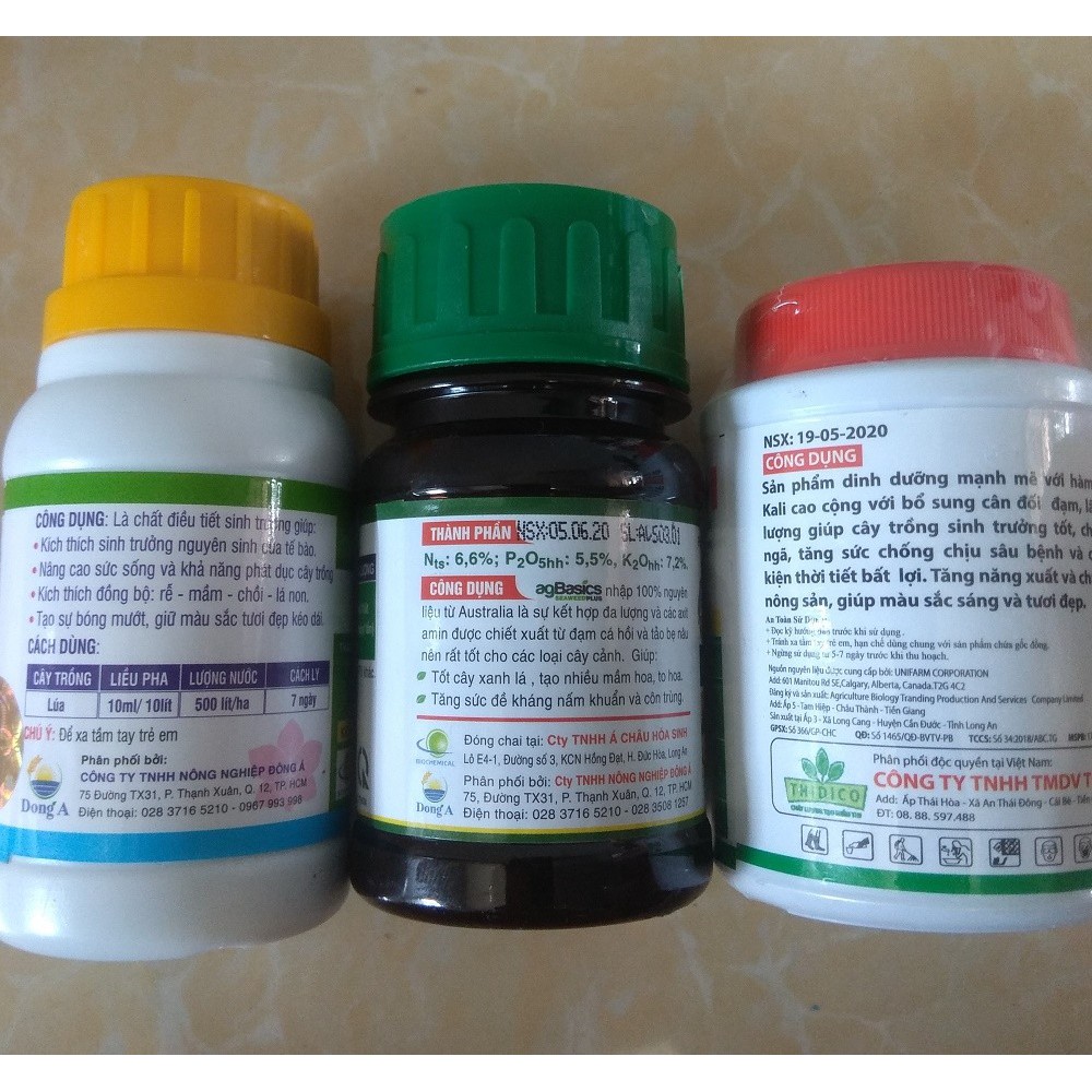 COMBO dưỡng cây chăm sóc phong lan - 100ml/chai