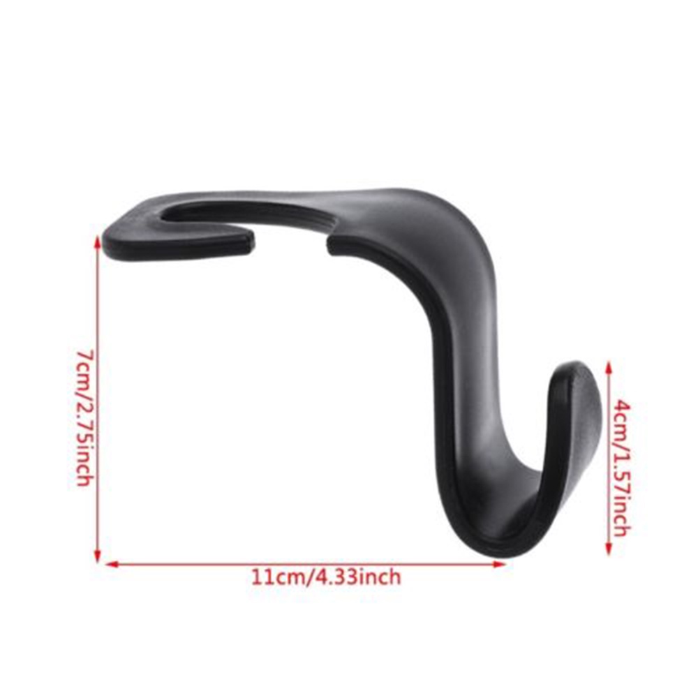 Móc Treo Đồ Bằng Nhựa ABS Gắn Lưng Ghế Xe Hơi Tiện Dụng
