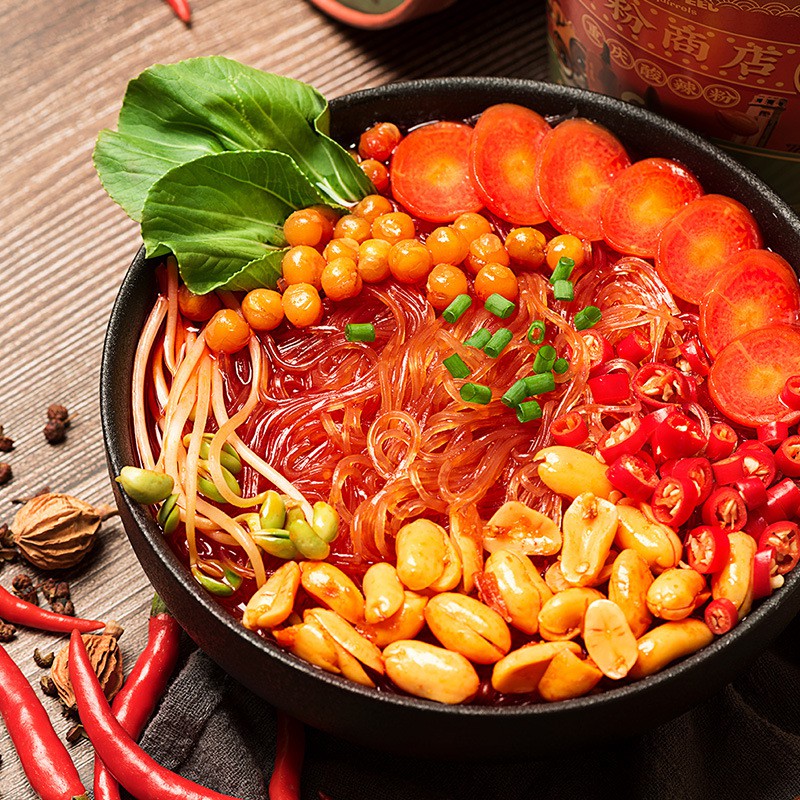 Miến chua cay Ba Con Sóc (Three Squirrels), Đồ ăn vặt miến cay Tứ Xuyên  - Ăn vặt Ba Sóc Mỡ