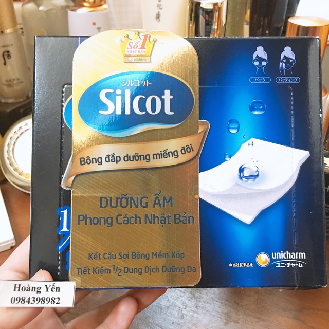 Bông Silcot đen 40 miếng đôi = 80 miếng (Miếng đôi đắp dưỡng)