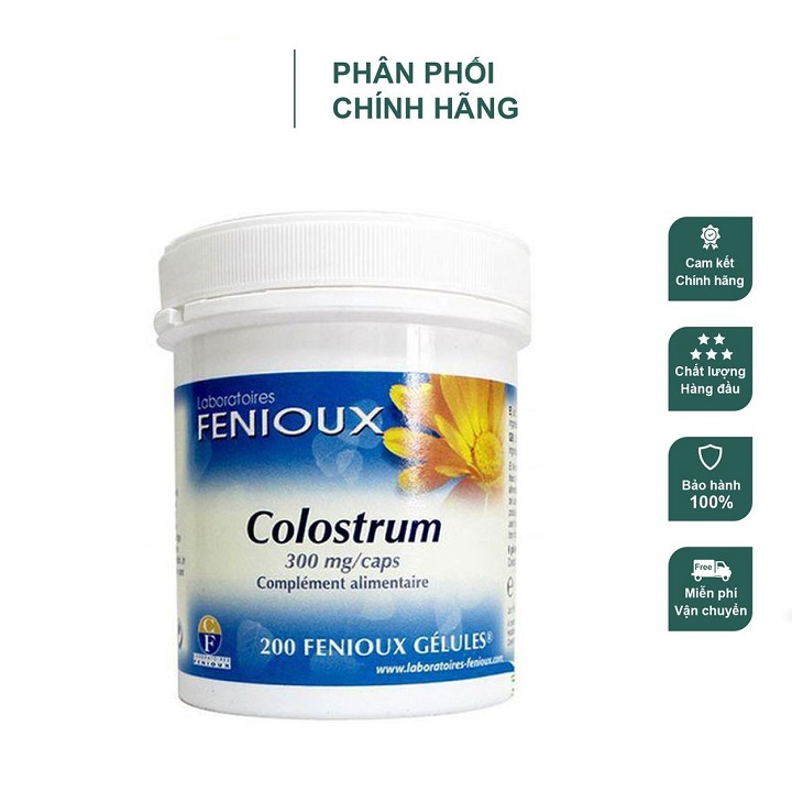 [Date 2025] Sữa non Pháp Fenioux Colostrum 200 viên.