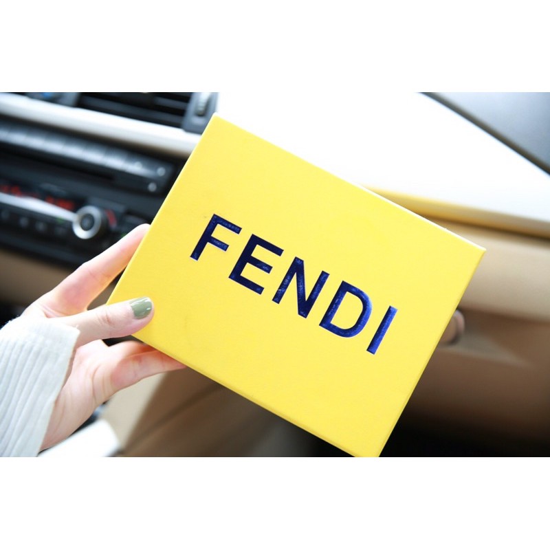 Túi xách nữ đeo chéo hoạ tiết FF màu nâu hàng cao cấp fullbox có hộp