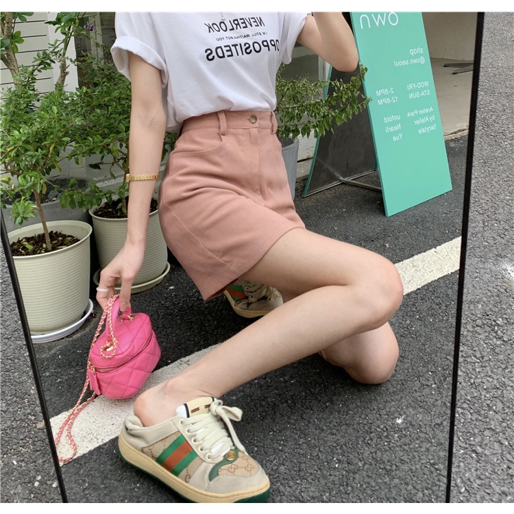 Chân váy chữ A NUZIRO lưng cao thời trang xinh xắn cho nữ