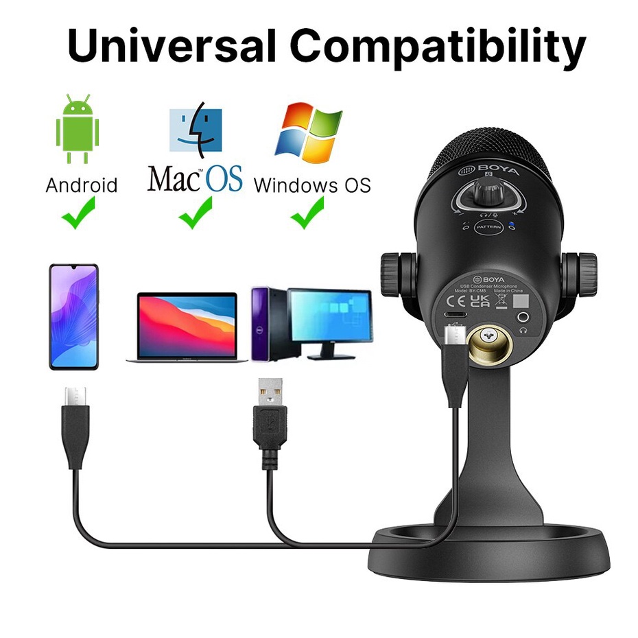 BOYA BY-CM5 - Mic thu âm dành cho Điện thoại Android  và Laptop