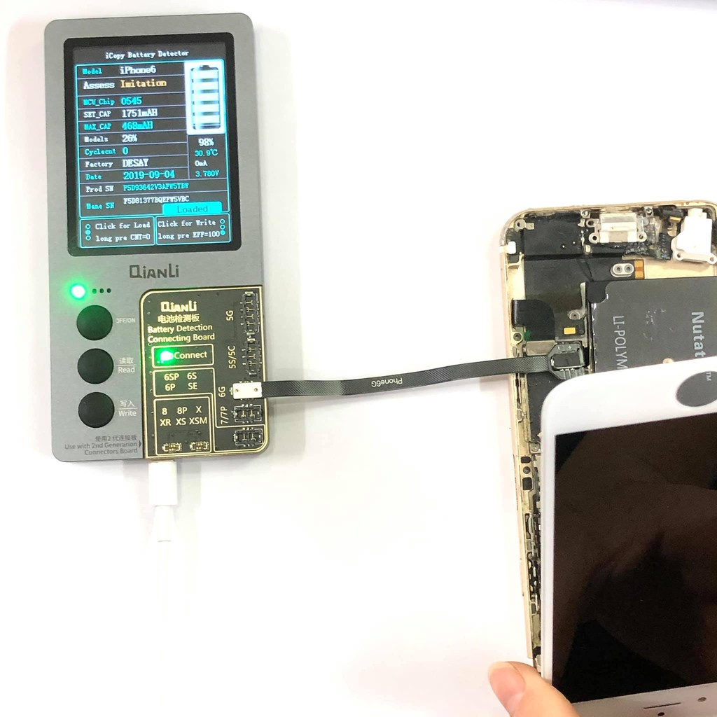 Cáp nối dài gắn chân Pin iP dùng cho các box sửa chữa Pin