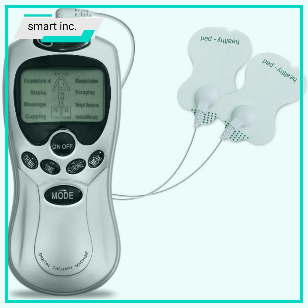 Máy Massage Cầm Tay  Mát Xa Lưng Cổ Vai Gáy Xung Điện Kèm 4 Miếng Dán Vật Lý Trị Liệu