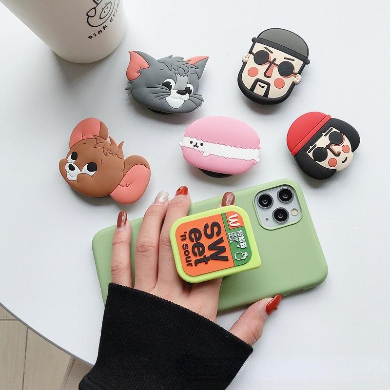 ⚡ Cổ Phiếu Sẵn Sàng⚡ Giá Đỡ Điện Thoại Bằng Silicon Họa Tiết Hoạt Hình Super Mario TOM&amp;JACK