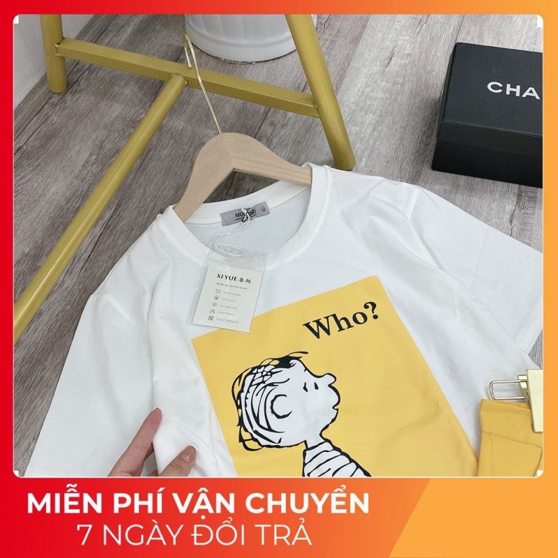 Set  WHO E về Hàng ,  [ 𝐅𝐑𝐄𝐄 𝐒𝐇𝐈𝐏 ]Áo Chất Liệu Cottong Tàu 100% Hàng May kỹ Thích hợp Mặc Đi Chơi Những Ngày Hè