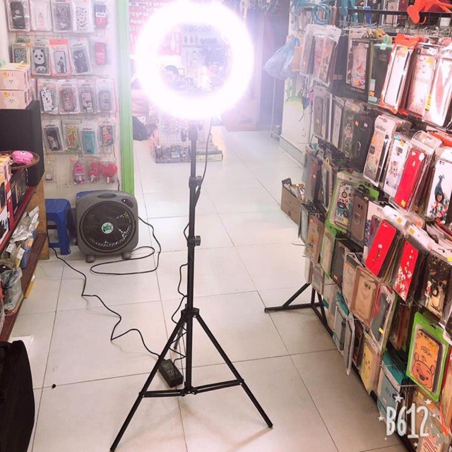 Đèn led ring 45cm KÈM CHÂN 2M livestream live stream, make up, phun săm ,chụp hình