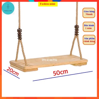 Xích Đu Sân Vườn Gỗ Tràm Tự Nhiên Nguyên Khối 50x20