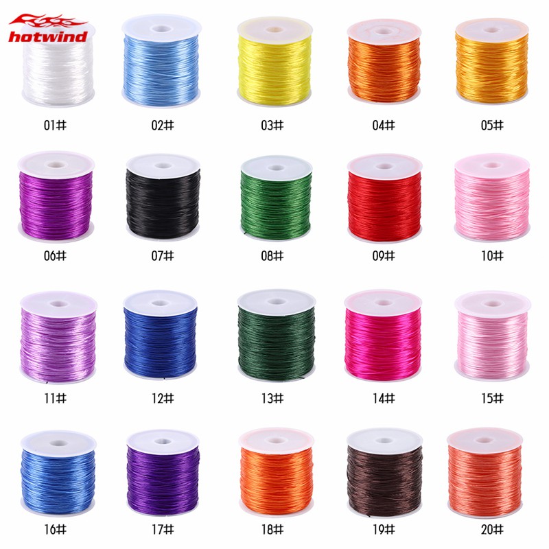 Cuộn dây co giãn 50m dùng làm trang sức DIY tiện dụng