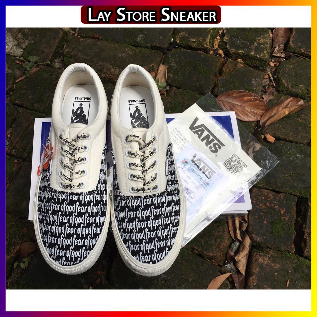 Giày Vans Caro Lười , Vans FOG Slip On Dán Bản Cao Cấp Full Bill Box Phụ Kiện Đủ Size Nam Nữ 36-43