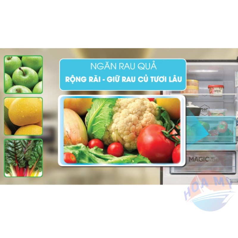 Tủ lạnh AQUA Inverter 260 lít AQR-I298EB (BS)