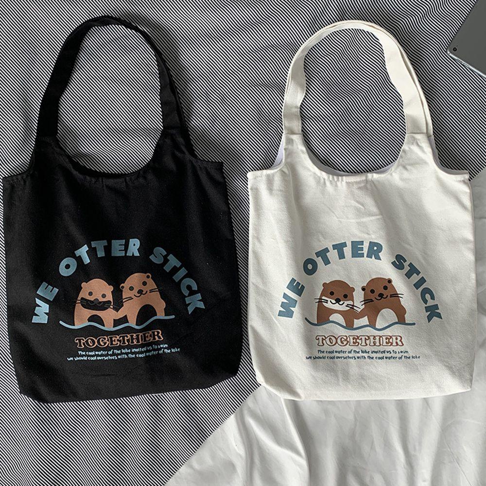 Túi Đeo Vai Cỡ Lớn In Họa Tiết Hoạt Hình Dễ Thương