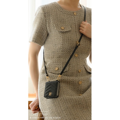 Ốp Điện Thoại Da Nắp Gập Có Ngăn Đựng Thẻ + Dây Đeo Vai Chữ V Cho Samsung GALAXY   {Z Flip 3