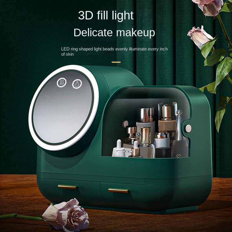 Hộp đựng mỹ phẩm thời trang có giá trị cao Đai thắt lưng chống bụi Có thể thoáng Tủ đựng đồ để bàn Giá đựng mỹ phẩm dung tích lớn