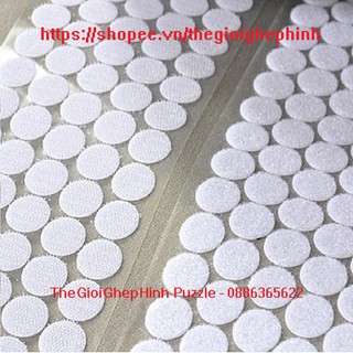 Băng dính gai/ velcro tròn đường kính rất lớn 25mm - giá sỉ 1k cặp chấm